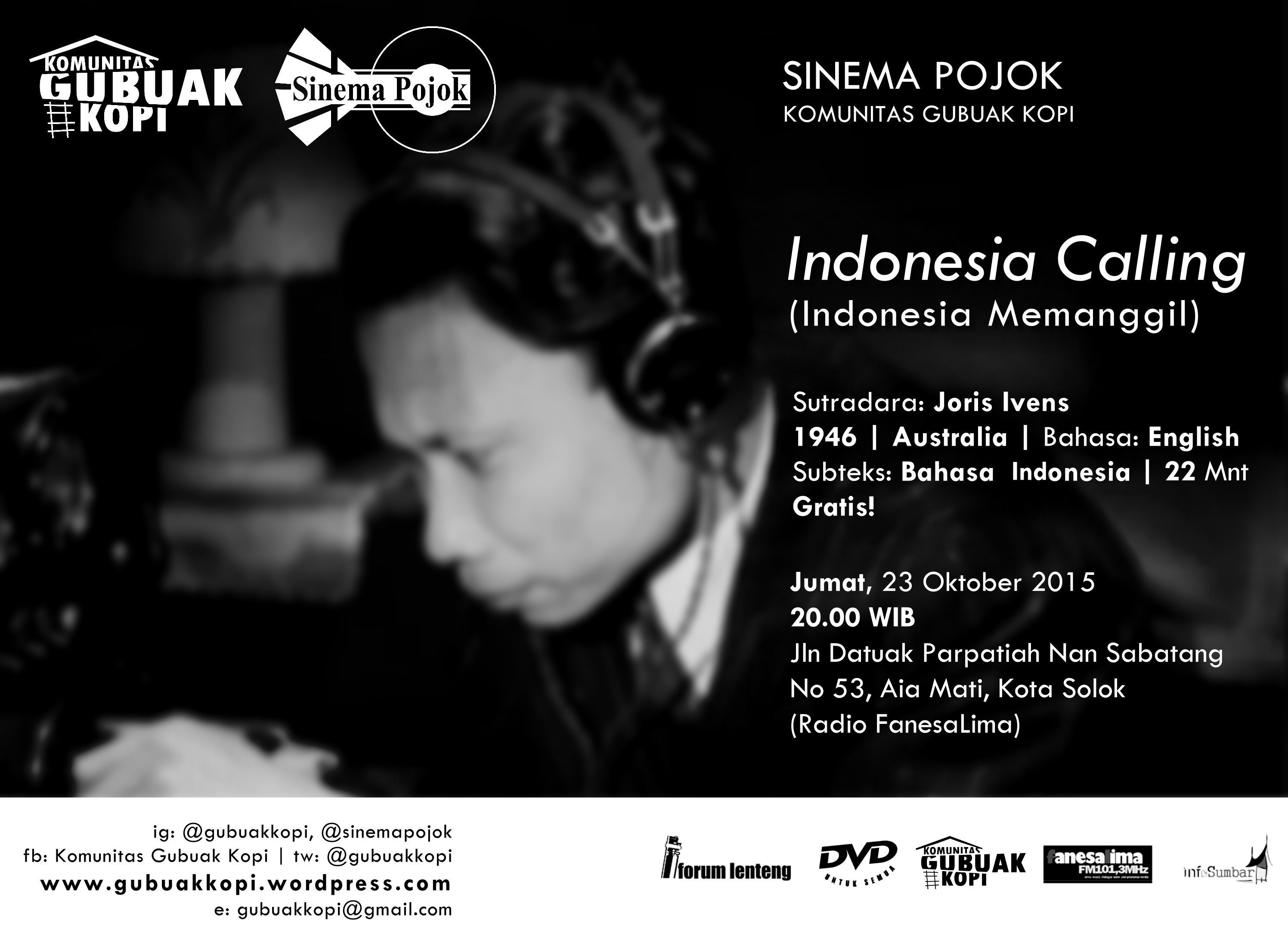 SINEMA POJOK #2 – INDONESIA CALLING