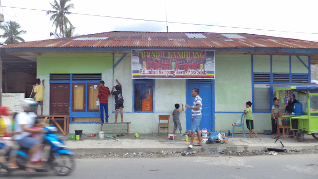 Mural di Dinding Pustaka Kita